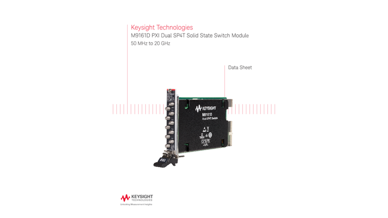 M9161D PXI Dual SP4T Solid State Switch Module
